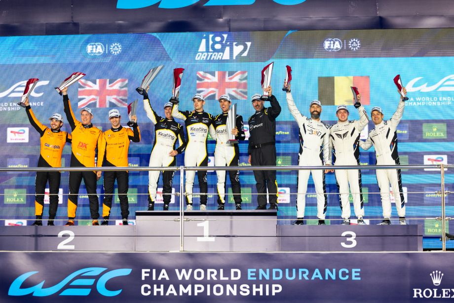 Экипаж Тимура Богуславского на подиуме FIA WEC в Катаре Экипаж Тимура Богуславского на подиуме FIA WEC в Катаре