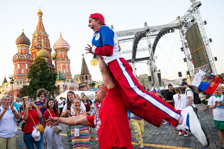 Чествование медалистов Токио