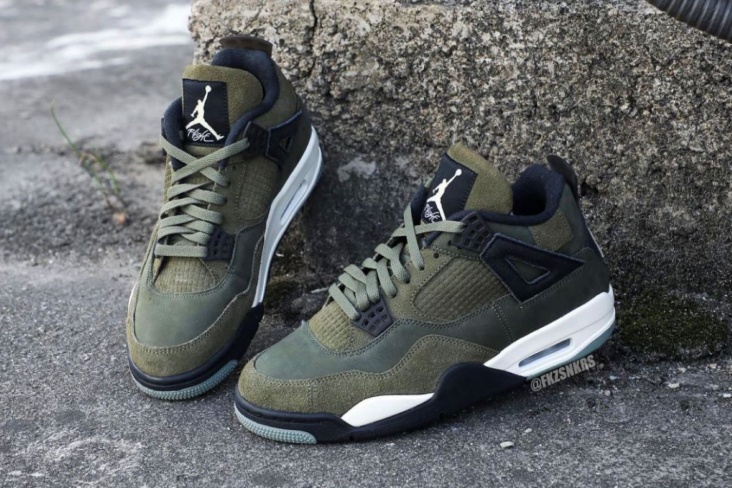 Air Jordan 4 Craft «Medium Olive»